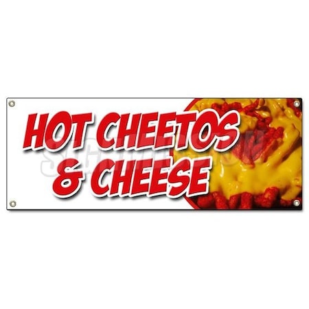 Signmission HOT CHEETOS & CHEESE BANNER SIGN melted mexican chili tex mex food B-Hot Cheetos & Cheese